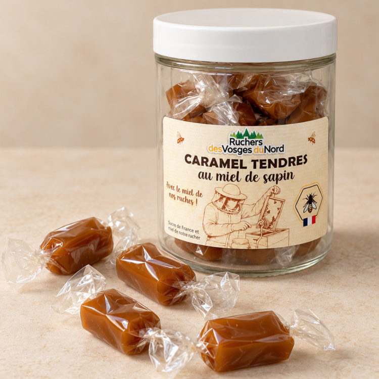Caramel tendre au miel de sapin - 100g